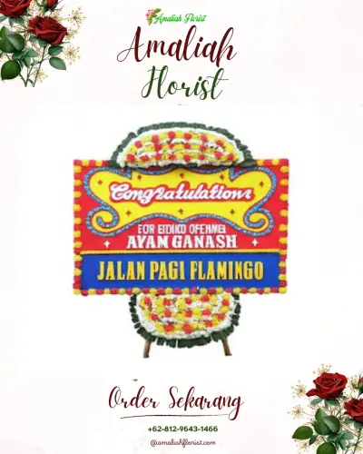 Bunga Papan Congratulation di Rawa Makmur